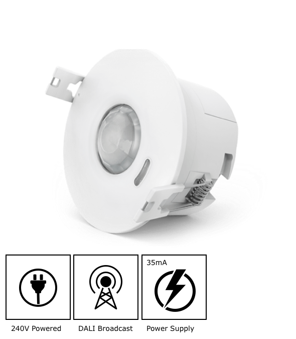 DALI Broadcast Standalone PIR Smart Sensor 8m