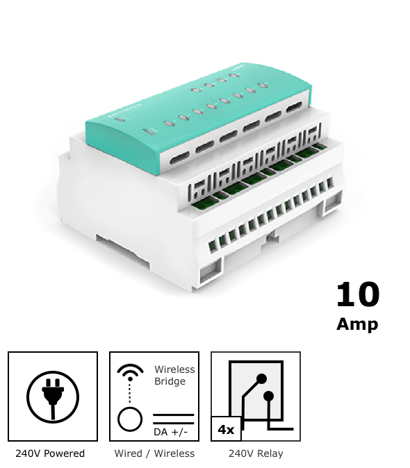 4 Channel DALI Relay Controller