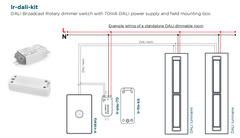 DALI Broadcast 30 Mech Push Button Switch Plug and Play Field Kit
