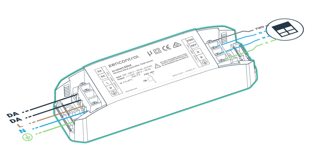 DALI-2 Wired and Wireless Field Blind Controller