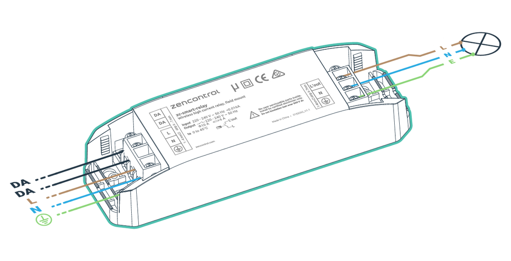 DALI-2 Wired and Wireless Field relay 10A