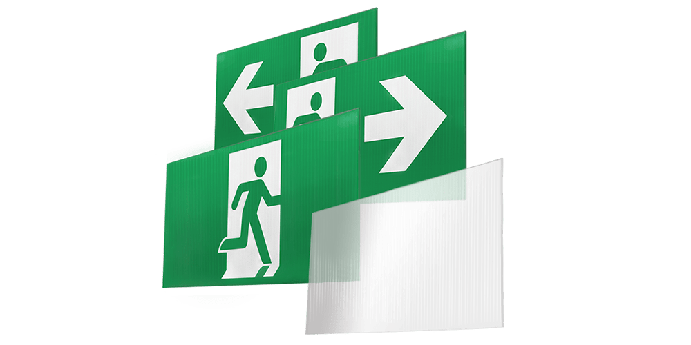 Plug-in Emergency Smart Exit, with 300x150mm decal for Smart Driver