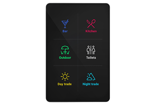 DALI-2 Smart Switch Touch Six-button Wired and Wireless - Requires Engraving