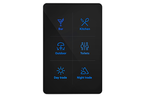 DALI-2 Smart Switch Touch Six-button Wired and Wireless - Requires Engraving