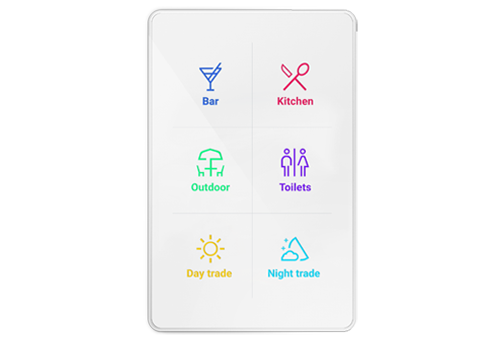 DALI-2 Smart Switch Touch Six-button Wired and Wireless - Requires Engraving