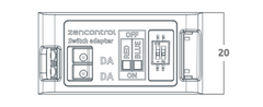 DALI-2 switch adapter for 30/40 Slave mech, Supports 1 Button with Indicator LED