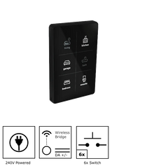 DALI-2 Smart Switch Touch Six-button Wired and Wireless - Requires Engraving