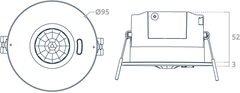 DALI Broadcast Standalone PIR Smart Sensor 8m