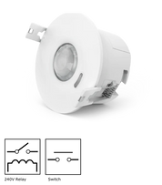 Wireless PIR multi-sensor 10 m with inbuilt relay and two switches