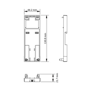 DIN Rail Bracket for Ozuno RAPIX Phase Dimmer