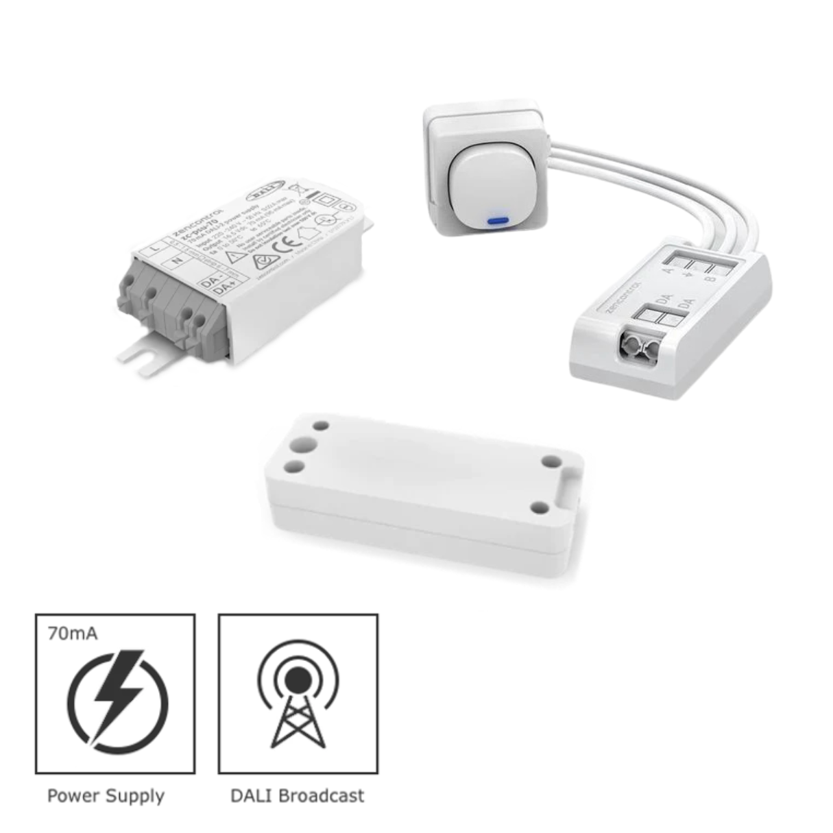 DALI Broadcast 30 Mech Push Button Switch Plug and Play Field Kit