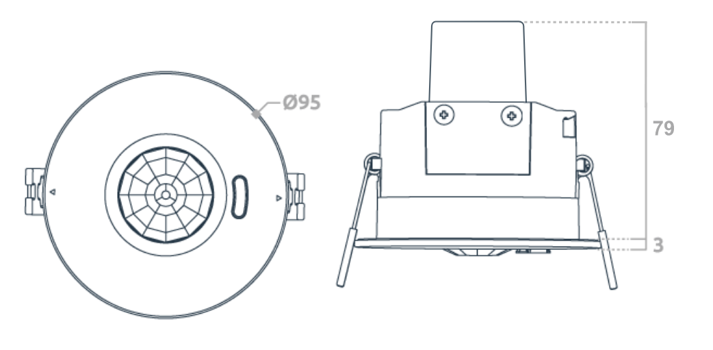Retail - 240V Standalone PIR Smart Sensor 8m with Inbuilt Relay and 1 Switch Input