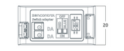 DALI-2 switch adapter for 30/40 Slave mech, Supports 1 Button with Indicator LED