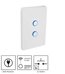 Two-button Smart Switch DALI-2 Wired and Wireless