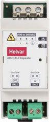 Helvar 406 DALI Repeater (DIN Rail) with Integral 250mA Power Supply