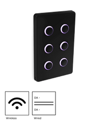Six-button Smart Switch DALI-2 Wired and Wireless